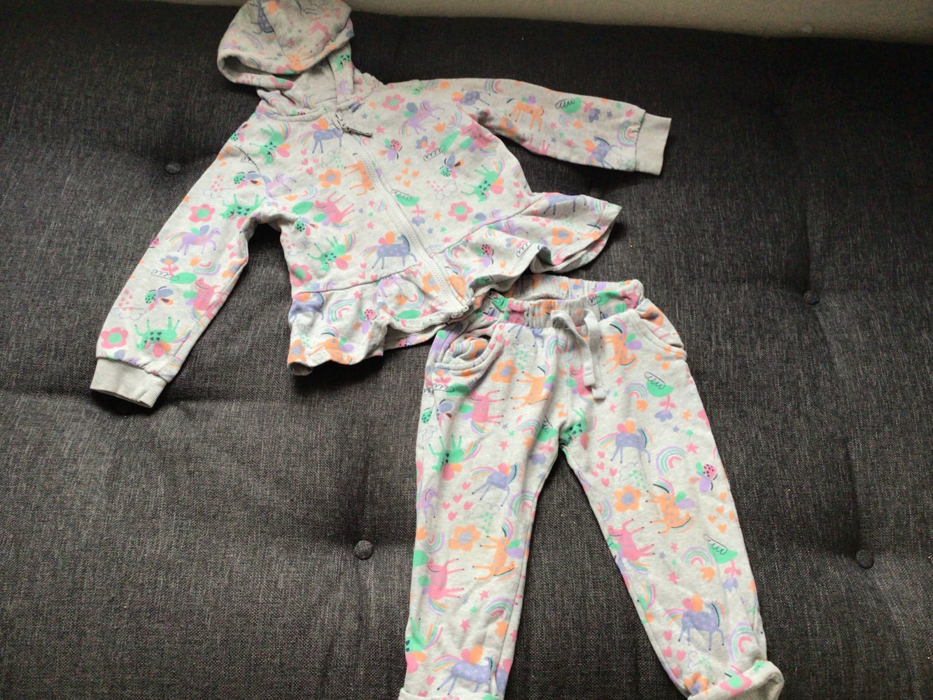 Gr.98 süßes Einhorn Training Set Tracksuit