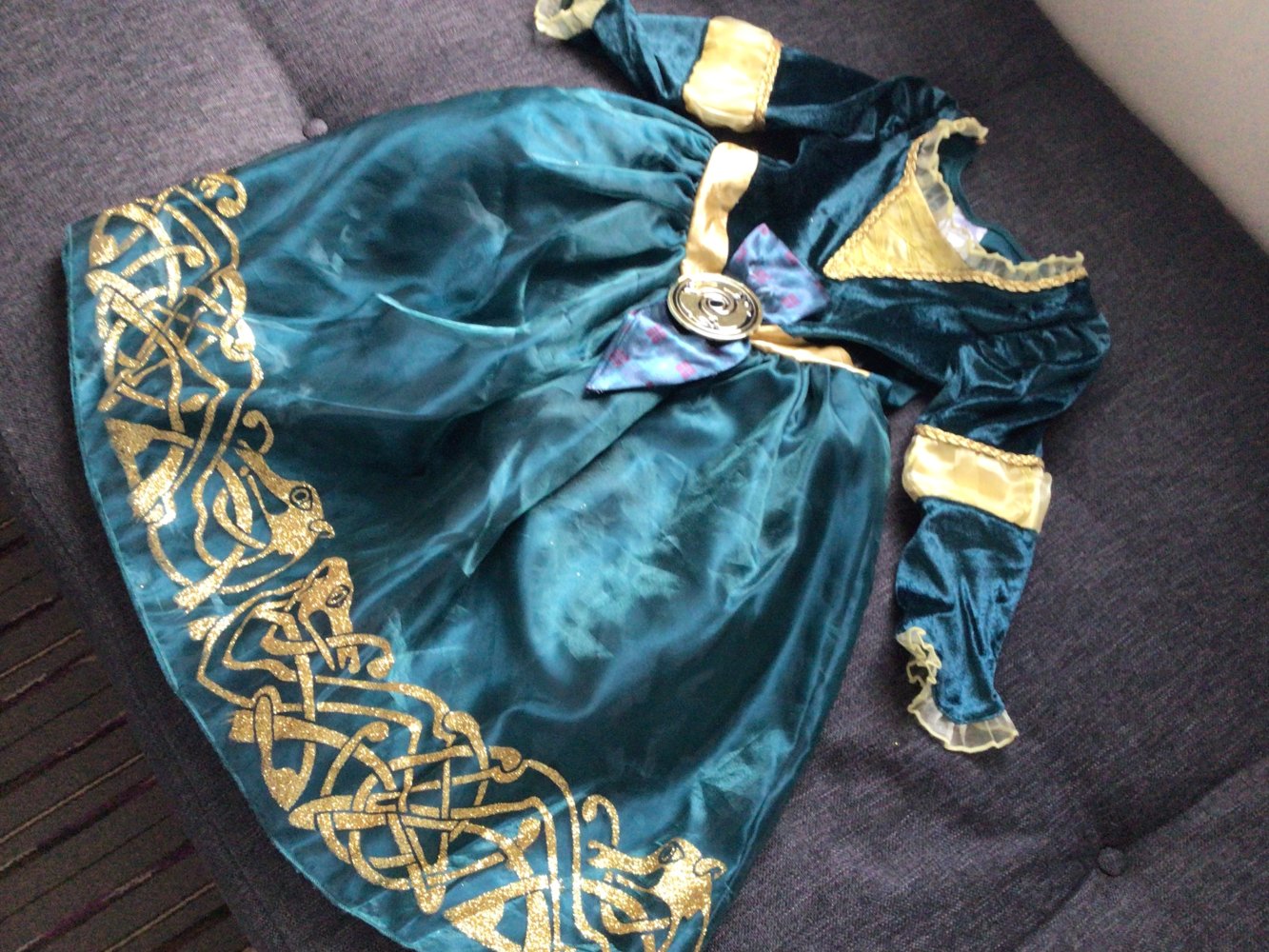 Gr. 104 Disney Princess Mérida Brave Verkleidung Kostüm Kleid