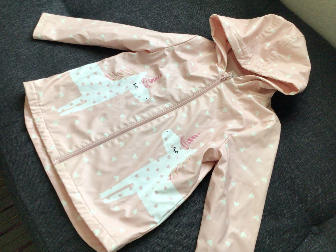 Gr.110 Süße Einhorn Regenjacke Englandmode 