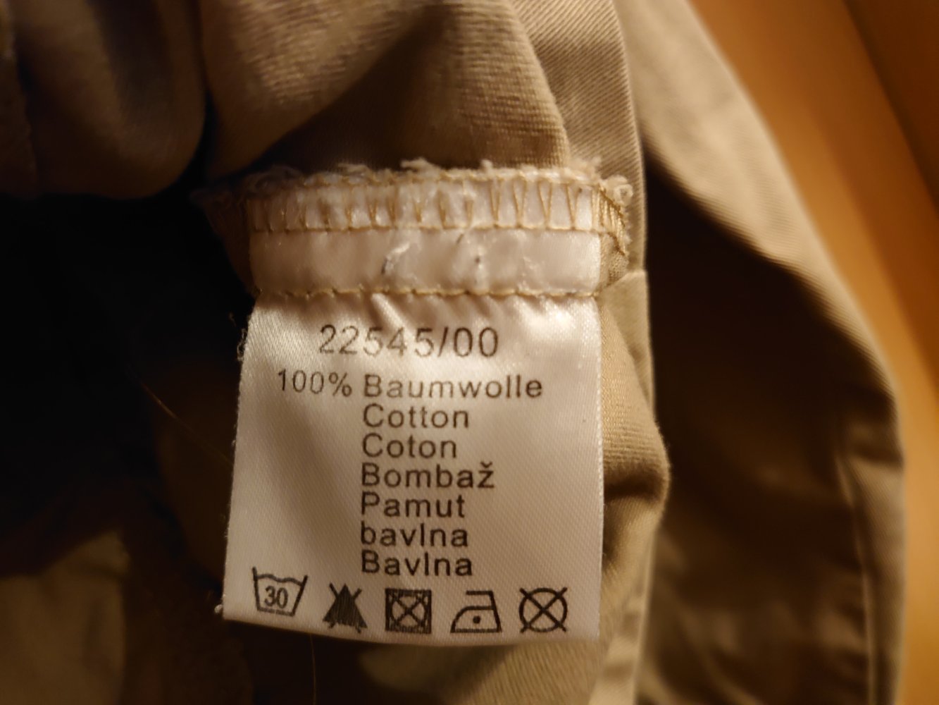 Leinen Jacke mit Stickerei auf dem Rücken