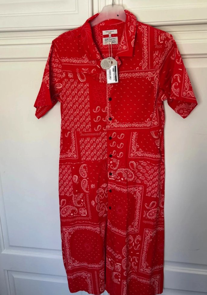 Hemdblusenkleid – Rot