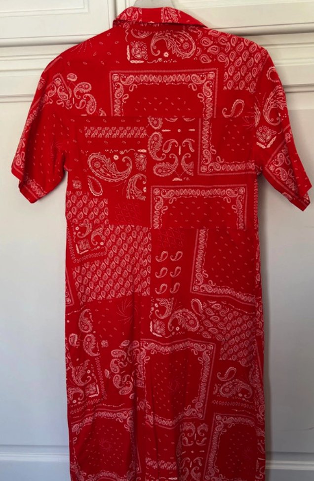 Hemdblusenkleid – Rot