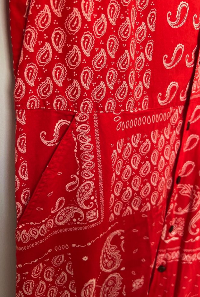 Hemdblusenkleid – Rot