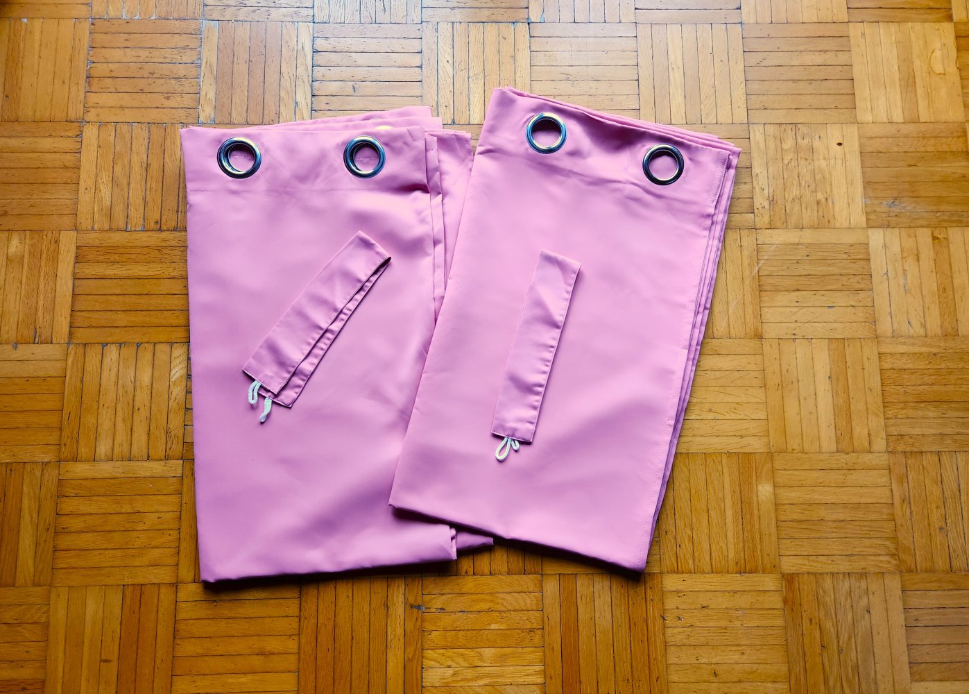 2x pink Vorhang Blackout mit Ösen /Neuwertig 245x140cm