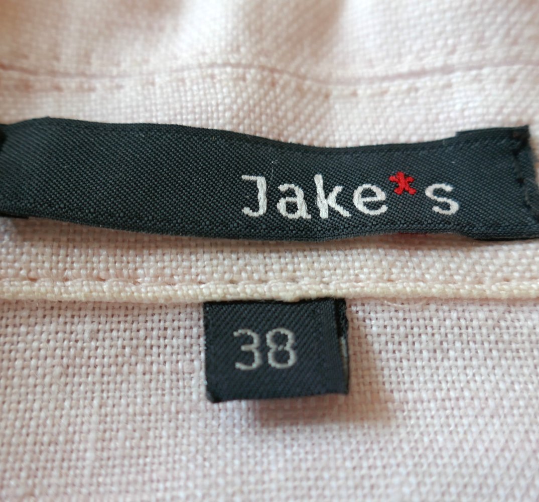 Sommerlich leichter Leinen - Anzug , 100% Leinen, Farbe zart- rose, Größe 38