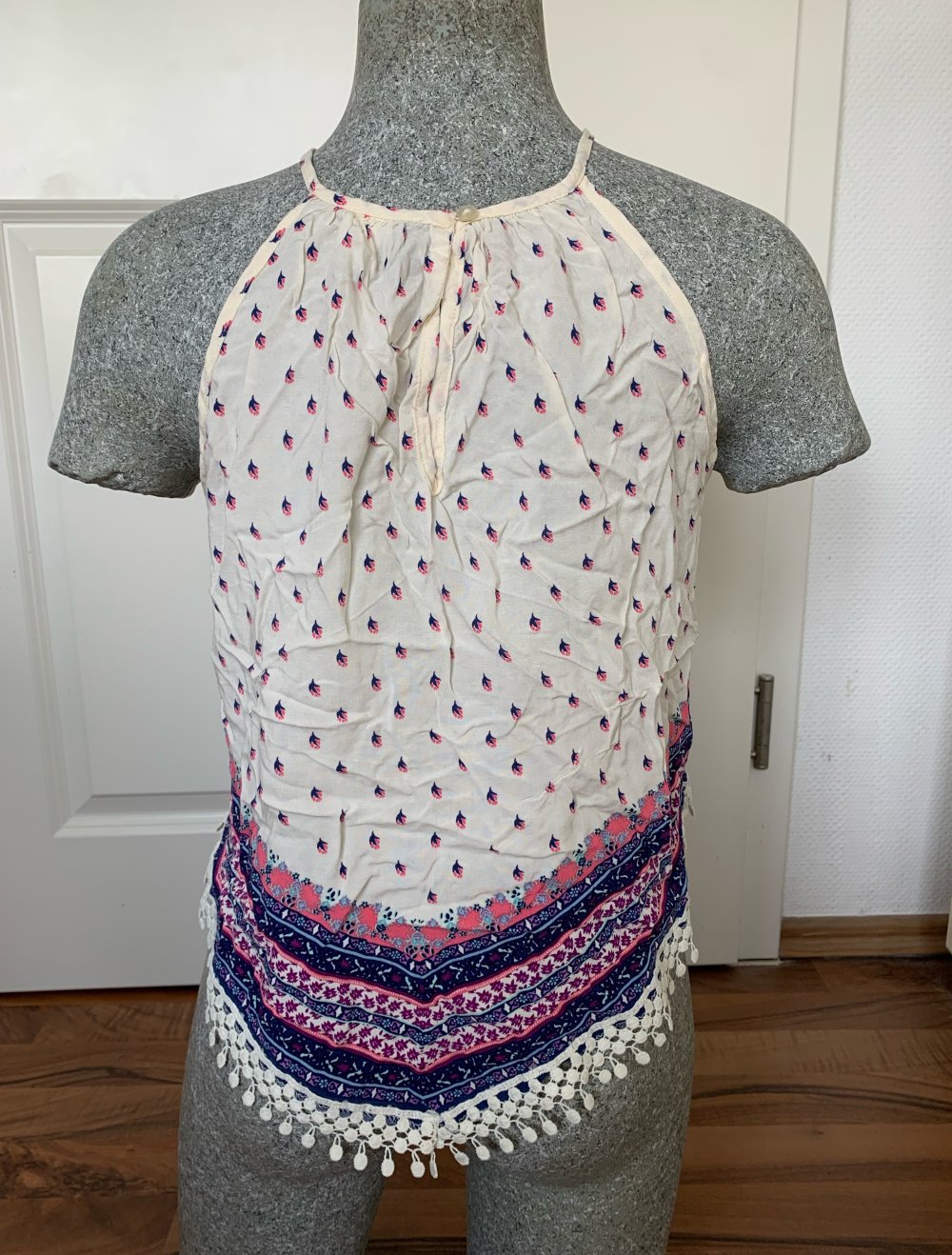 Süßes Top H&M Creme Bunt 38 M Neu