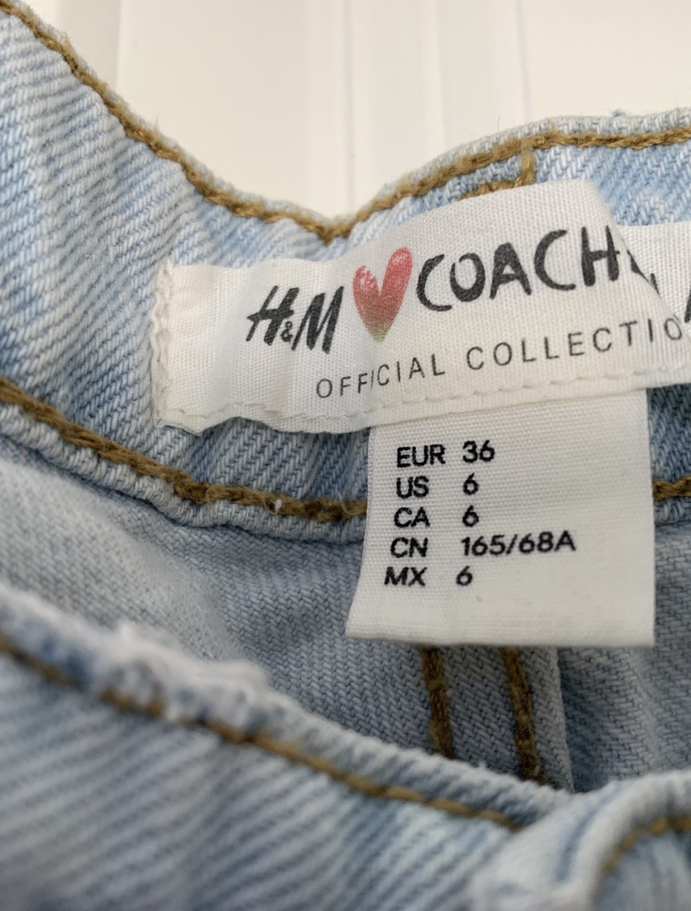 H&M  Coachella Jeans Shorts distroyed 36