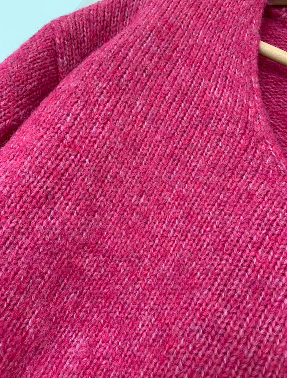 Neu Strick Pullover Pink Kaffe M