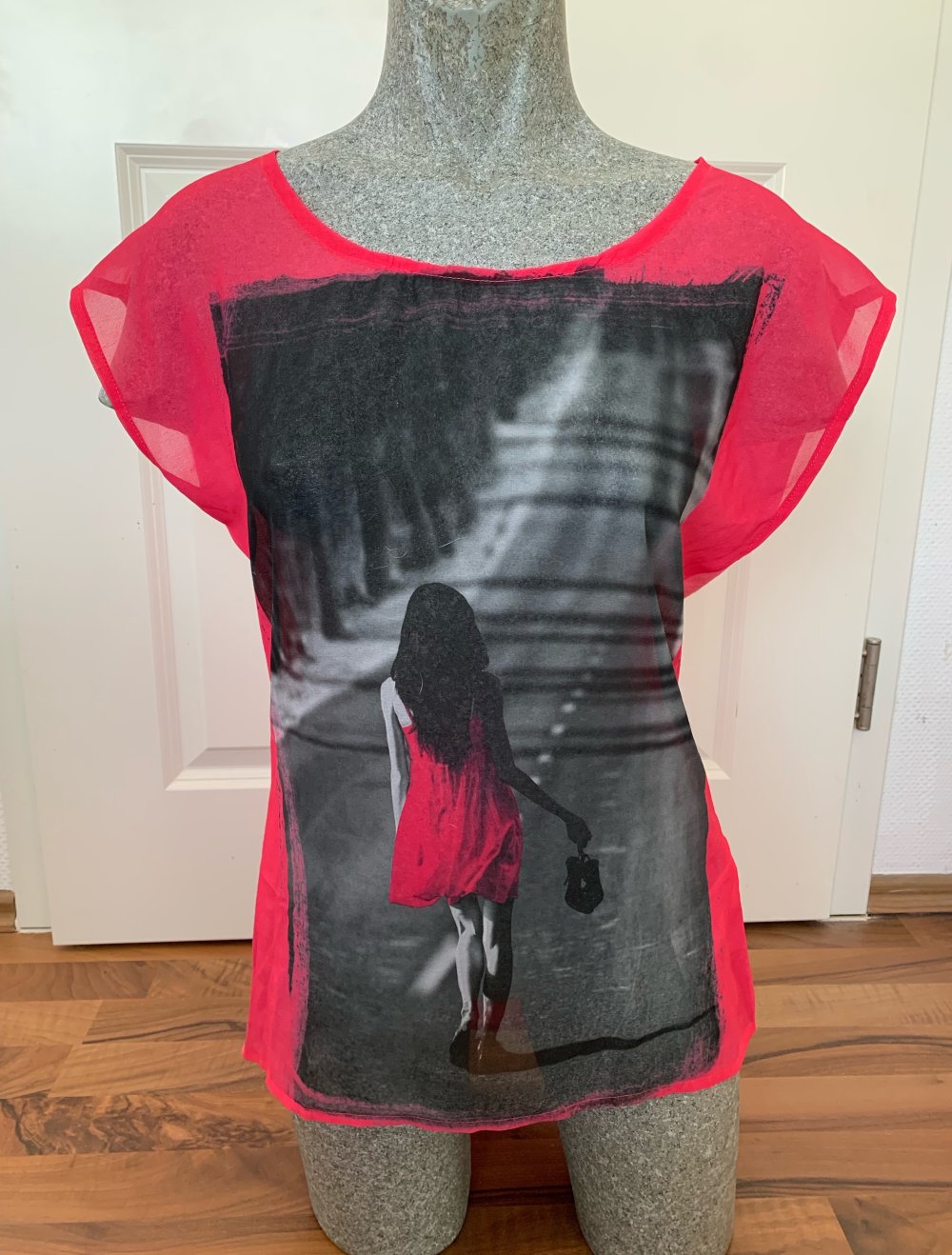 tolles Shirt Pink XS  Materialmix hervorragend