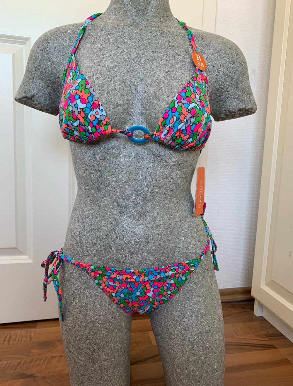 NEU Bikini 38B 2-Teiler Bunt