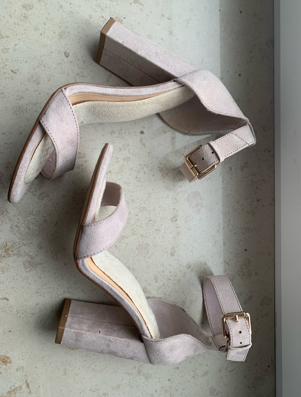 Eleganter Schuh Pumps Sandale Rose Gold 37