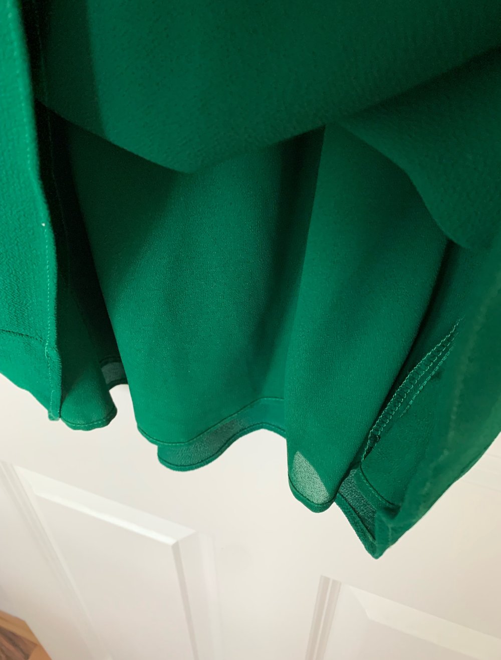 Mango Sommerkleid – Größe S – Grün– Druckknopf & Bindegürtel