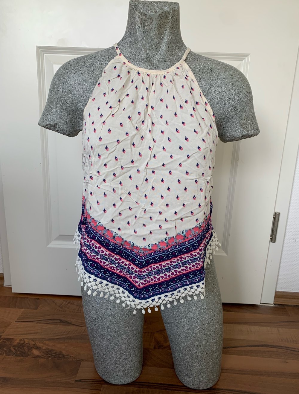 Süßes Top H&M Creme Bunt 38 M Neu