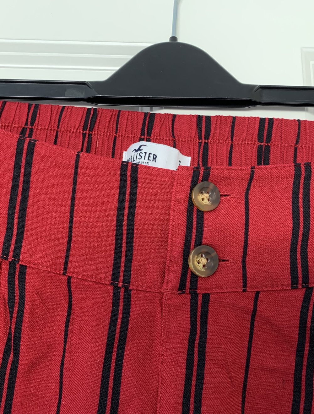 NEU Sommer Hose Cullotte Rot S Hollister High Waist