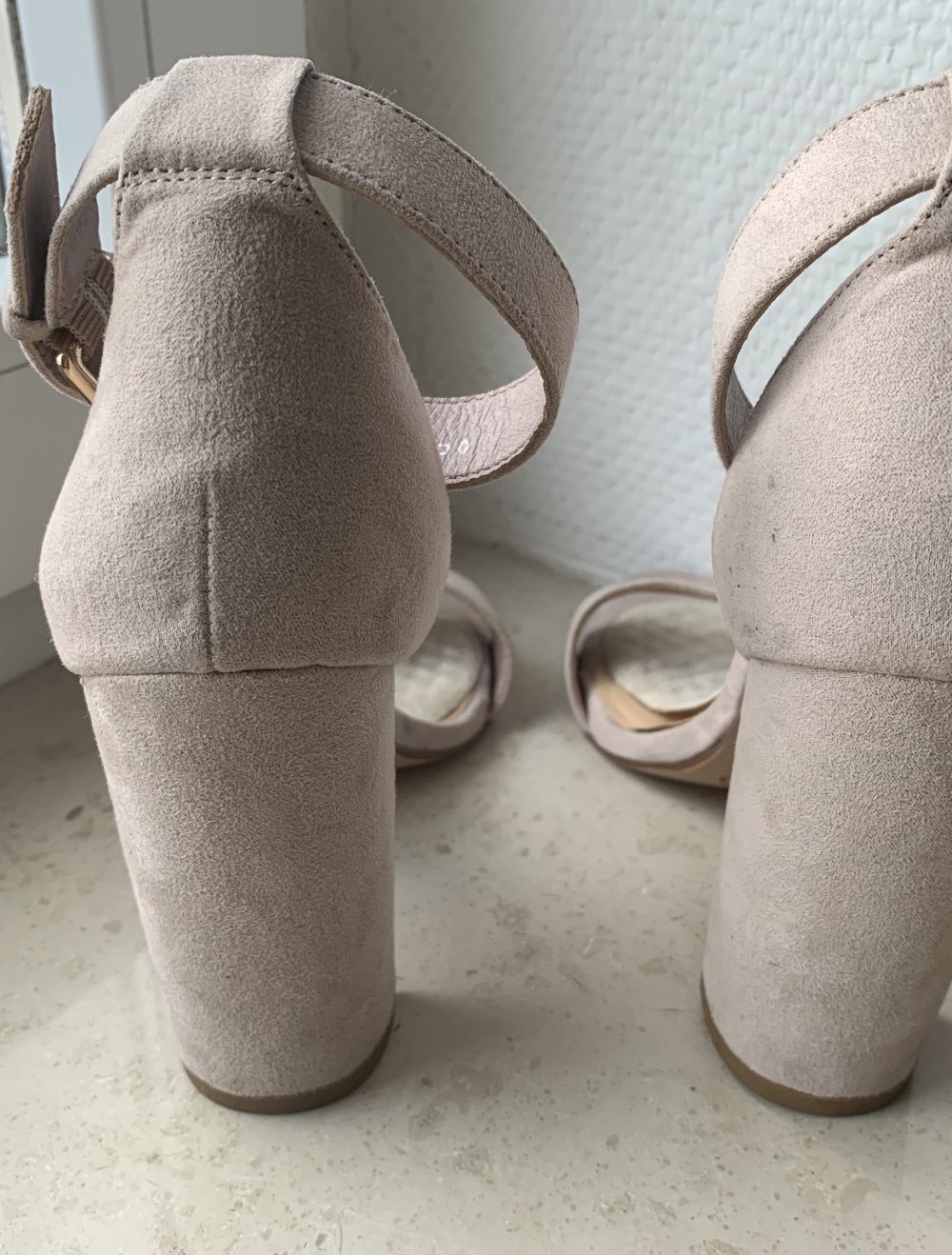 Eleganter Schuh Pumps Sandale Rose Gold 37