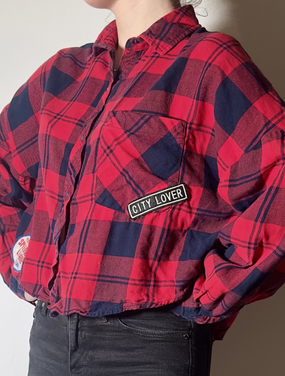 Karierte Bluse/Hemd „City Lover“ – Cropped Look