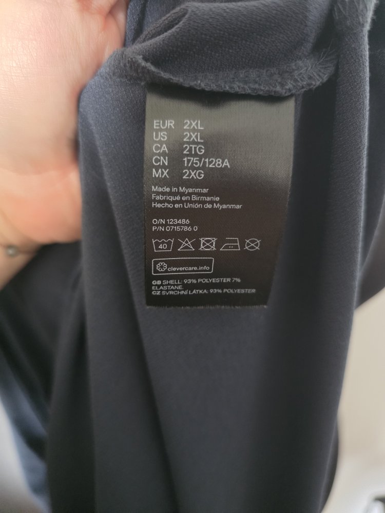 Bluse in Wickeloptik dunkles Petrol  XXL H&M 