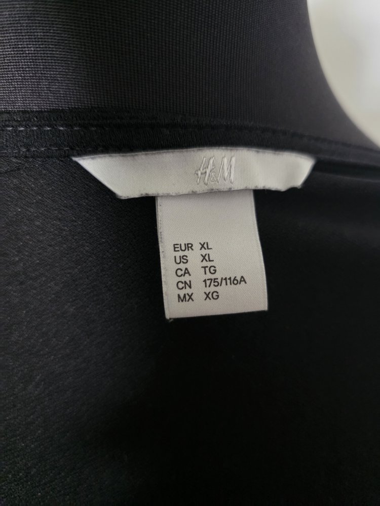 Schicke Bluse Wickeloptik XL H&M schwarz