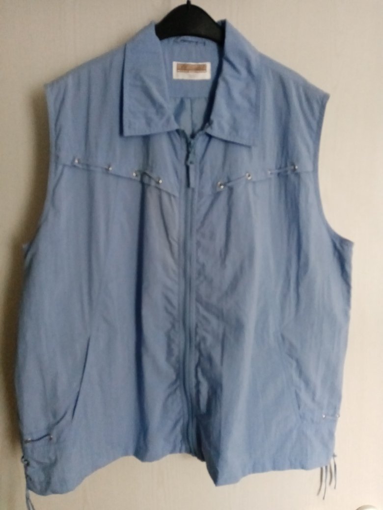 Verkaufe blaue Damenweste Gr. 50/52