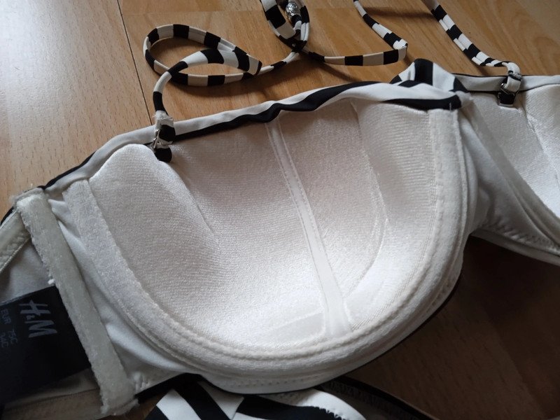 Bikini Balconette & Hipster gestreift Gr. 75B / L, NEU mit Etikett