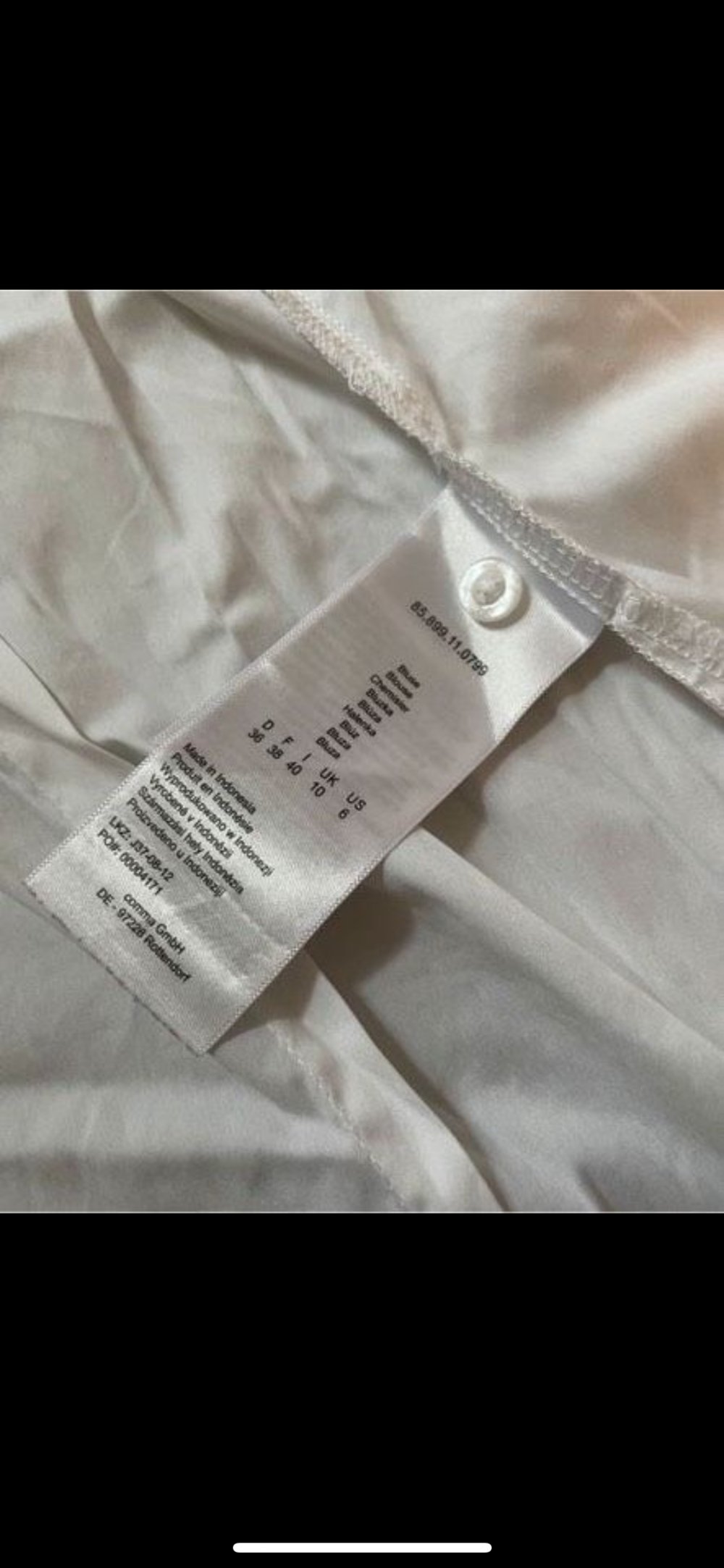 Damenbluse weiß Comma 36/S