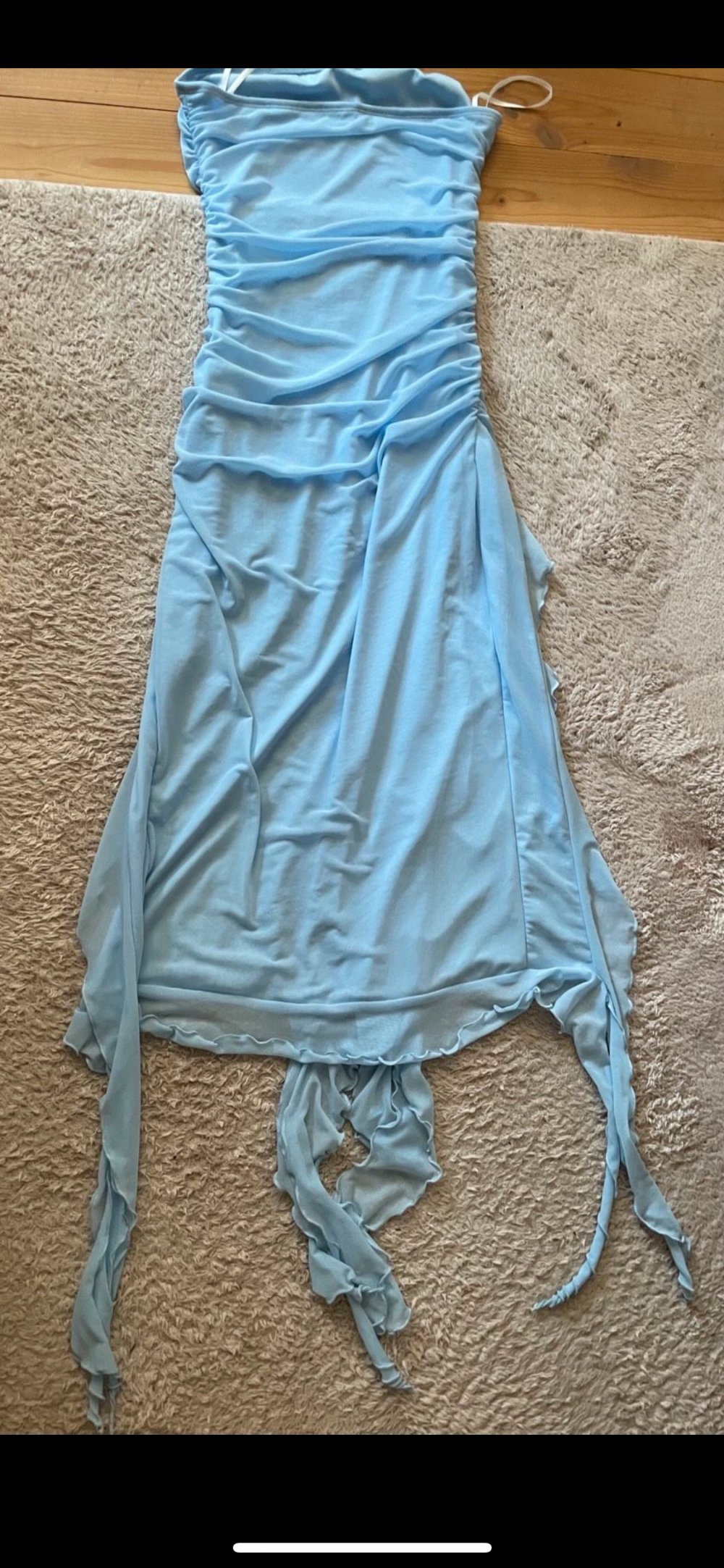leichtes luftiges Sommerkleid hellblau (X)XS