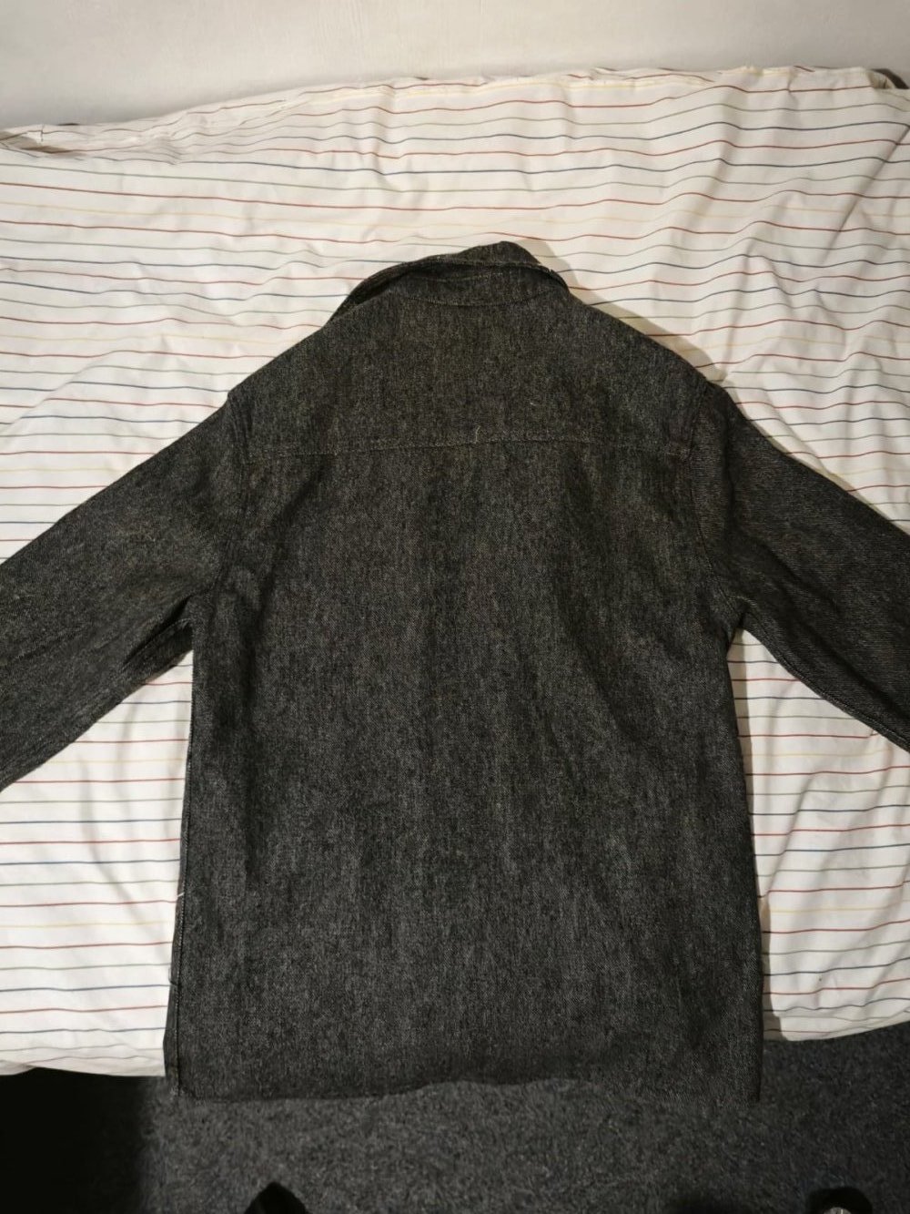 Stilvolle Woll-Mix Jacke in Grau – Größe L