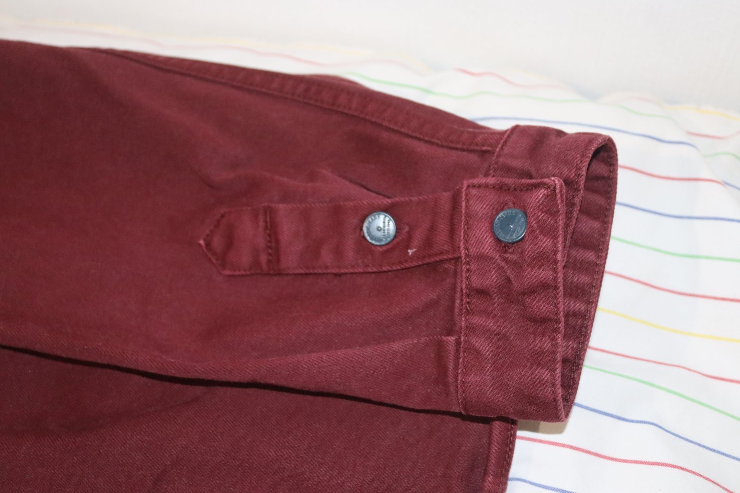 Vintage XL Workwear Jacke Burgund