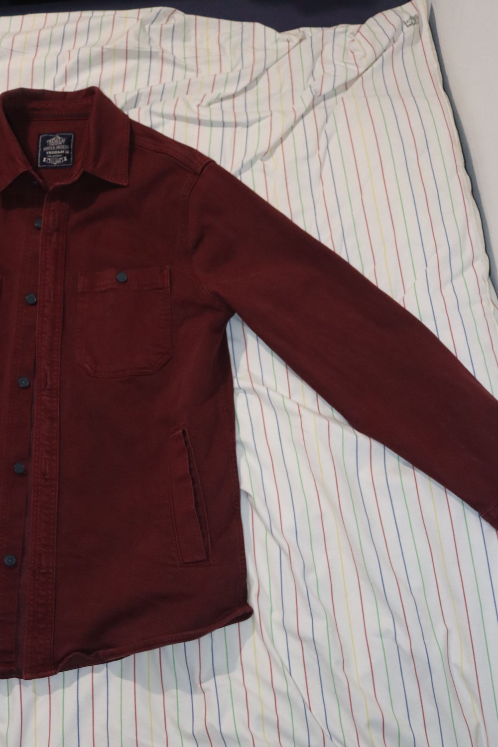 Vintage XL Workwear Jacke Burgund