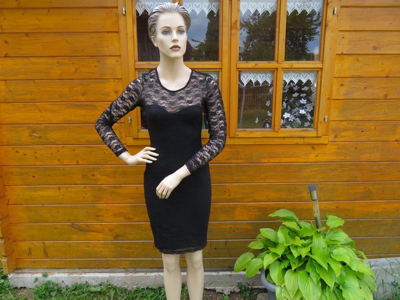 Damen Spitzen Kleid Größe XS/S (447)