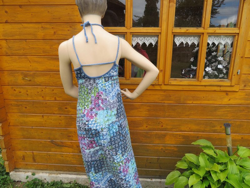 Damen Sommer Maxi Kleid Größe S/M (1028)