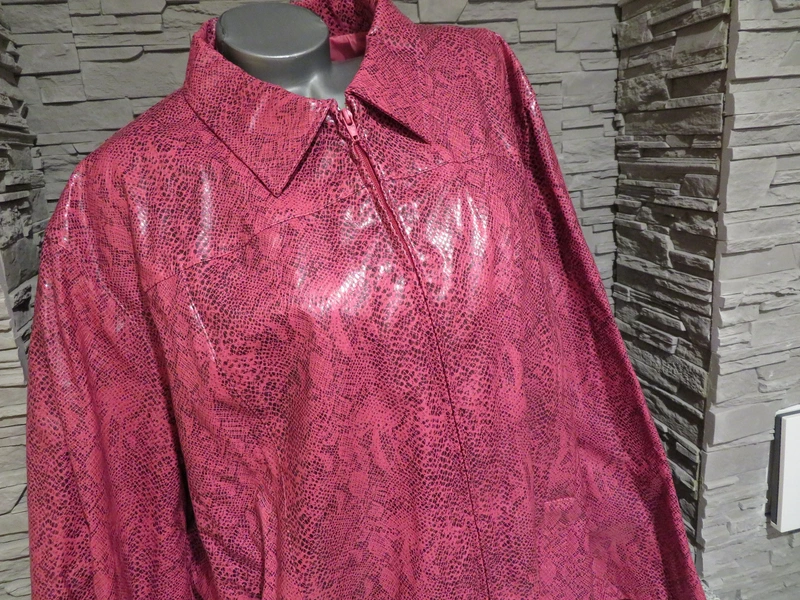 Damen Kunstleder Jacke Größe 56 (Nr1978)