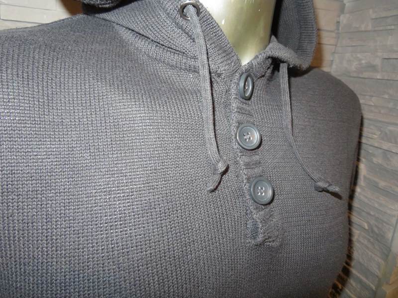 Herren Kapuzen Strick Pullover Größe M von Livergy (Nr2016)