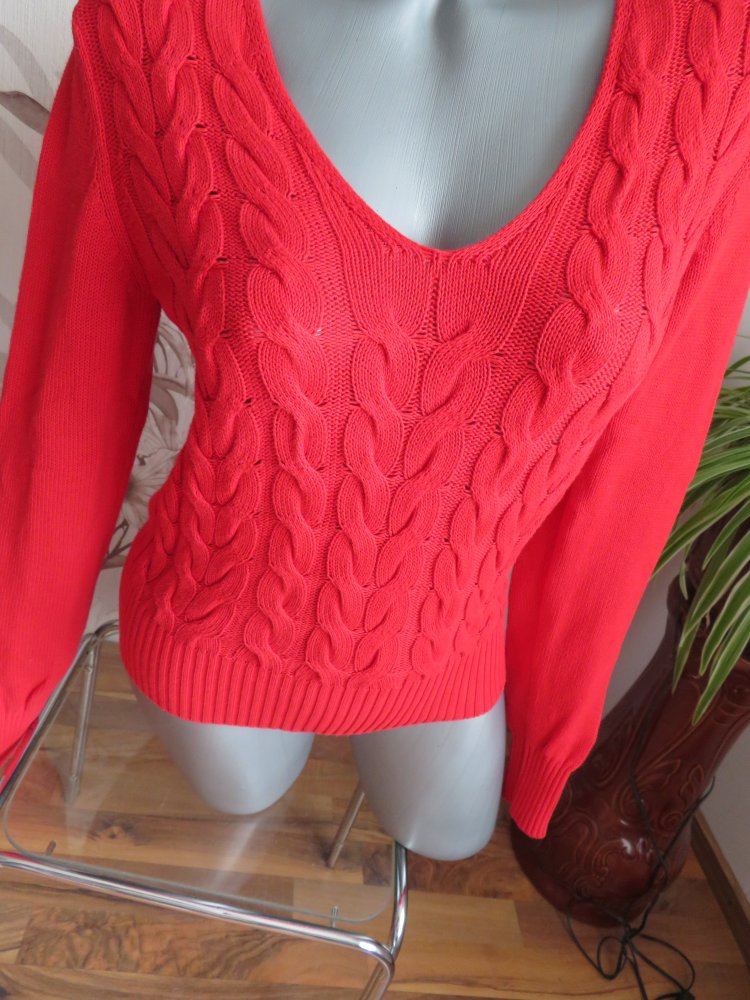 Damen Zopfmuster Pullover Größe XS/S von United Colors of Benetton (Nr2013)