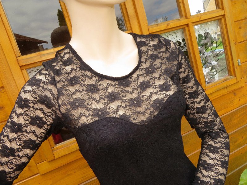 Damen Spitzen Kleid Größe XS/S (447)