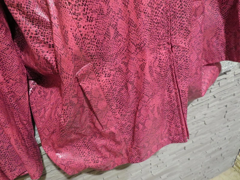 Damen Kunstleder Jacke Größe 56 (Nr1978)