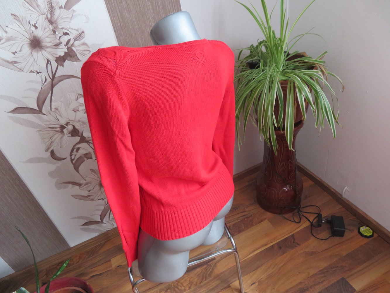 Damen Zopfmuster Pullover Größe XS/S von United Colors of Benetton (Nr2013)