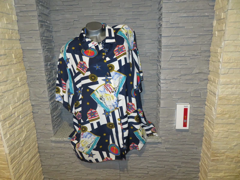 Maritime Damen Vintage Bluse Größe 56/58 (Nr1980)