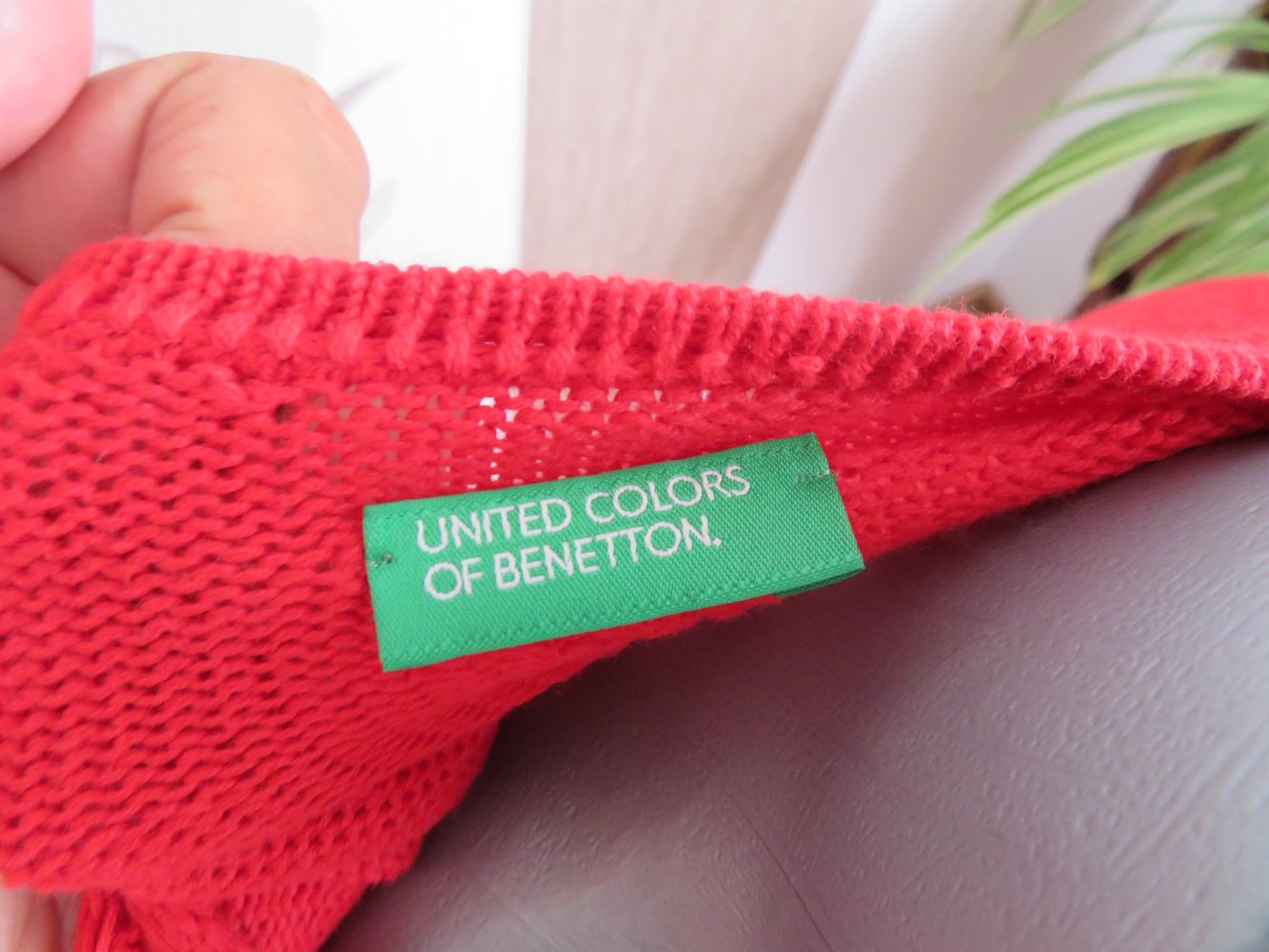 Damen Zopfmuster Pullover Größe XS/S von United Colors of Benetton (Nr2013)