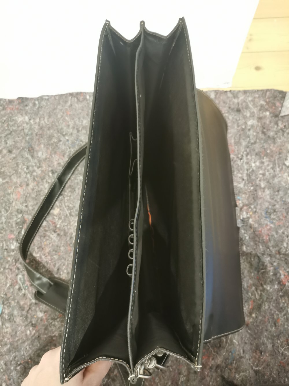 Aktentasche Aktenkoffer Leder schwarz