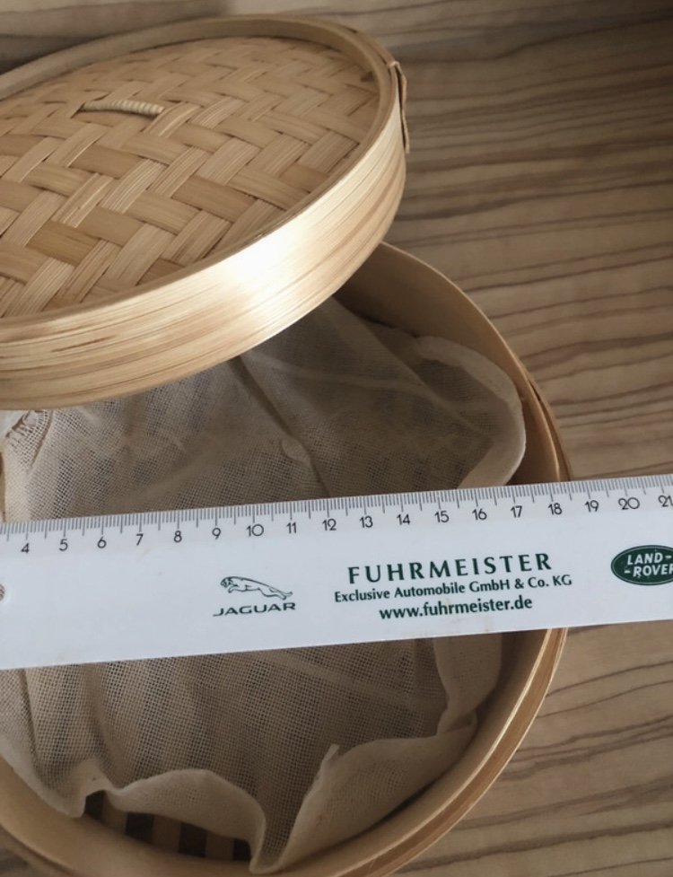 Bambus Dämpfer Mijoto und Baumwolltücher