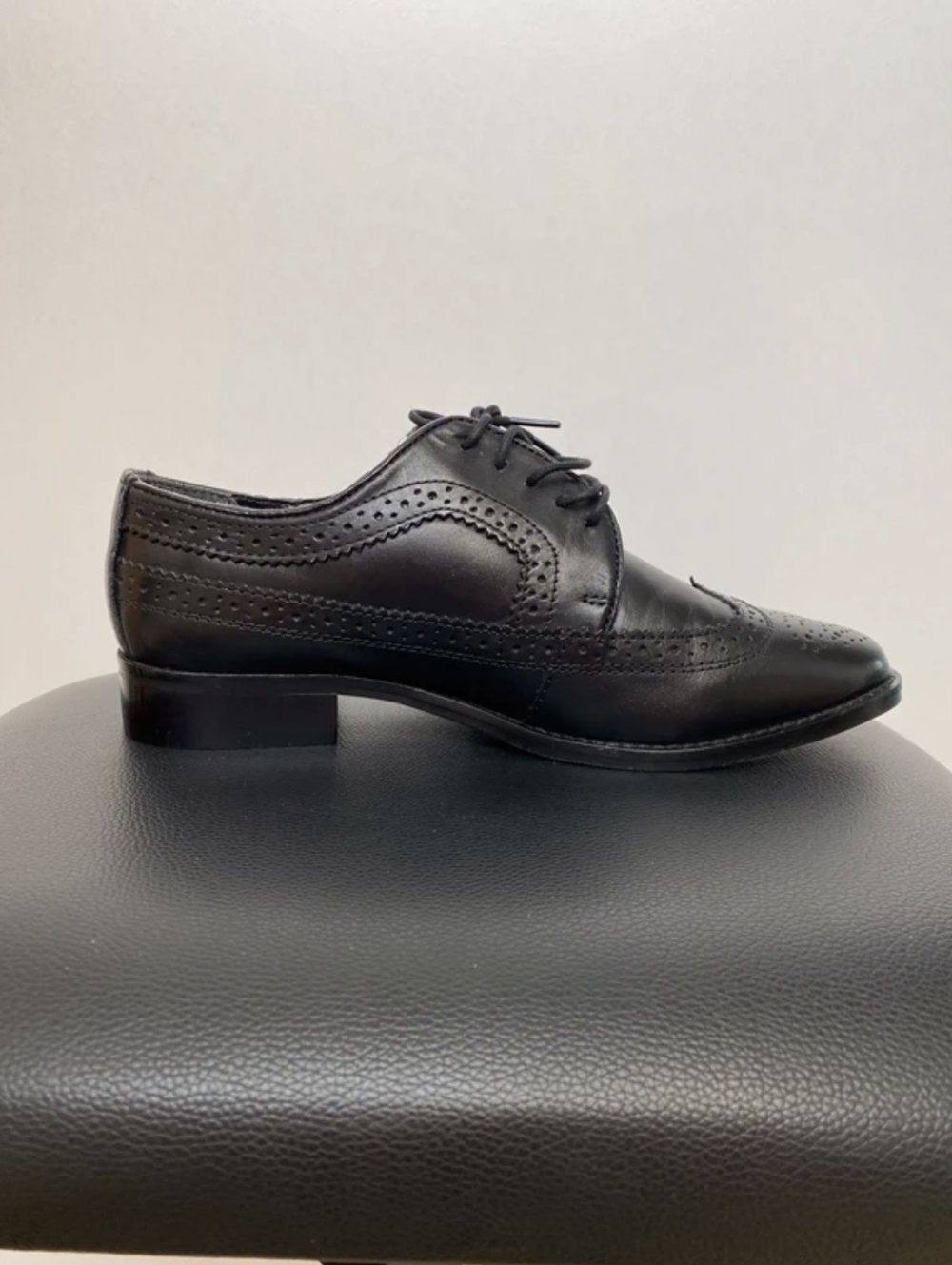 Budapester Schuhe Büro Business Französisch Echtleder Schwarz Wide Fit ASOS