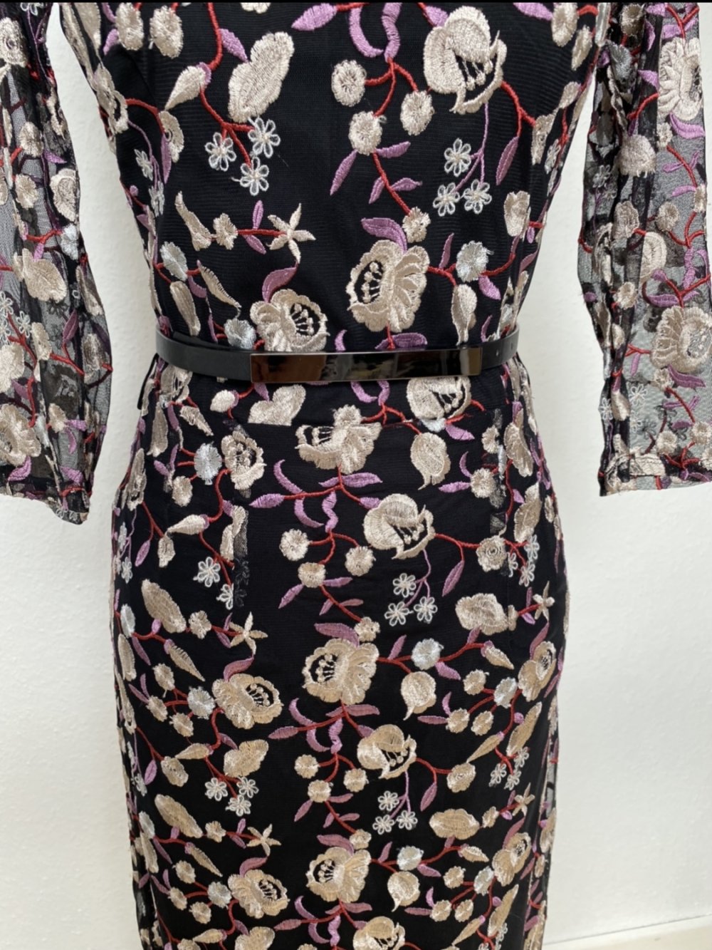 Abendkleid Kleid Tall Strickereien Blumen Mesh Bodycon Hochzeit Sommer Little Mistress