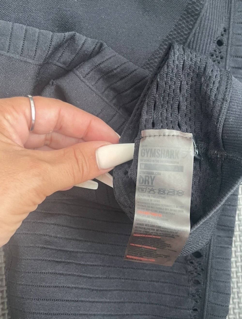 gymshark 7/8 leggings schwarz Gr.M