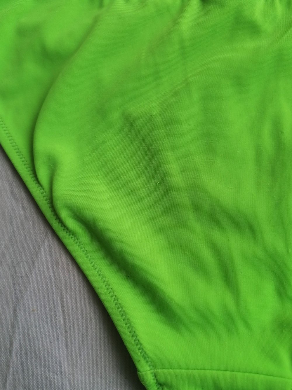 Bandeau Neckholder Bikini Set neongrün