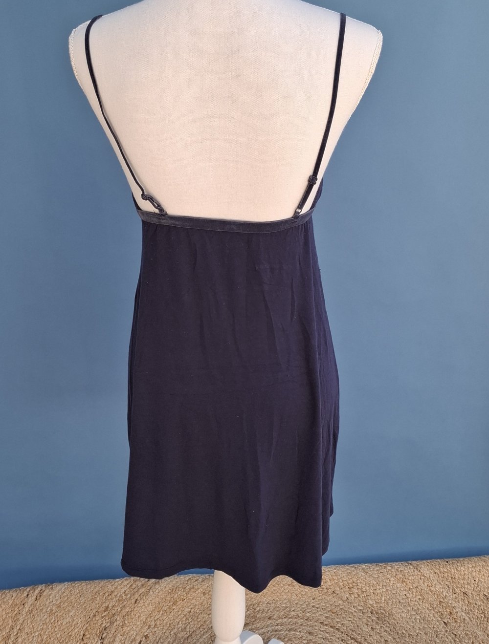 Nachthemd Nachtkleid dunkelblau Gr. S