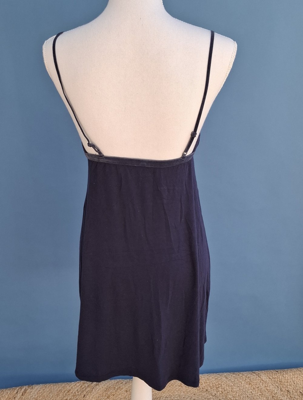 Nachthemd Nachtkleid dunkelblau Gr. S
