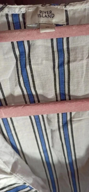 Kleid. Leinen Baumwollkleid