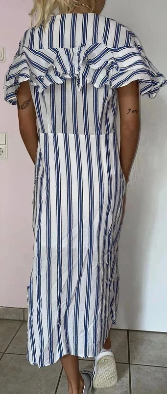 Kleid. Leinen Baumwollkleid