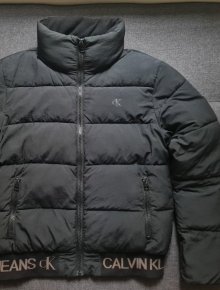 Calvin Klein Jeans Logo-Hem Short Puffer Jacket